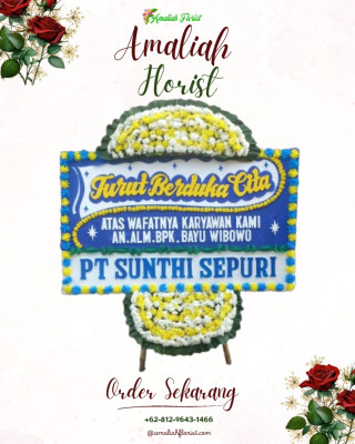Papan Bunga Duka di Harjosari