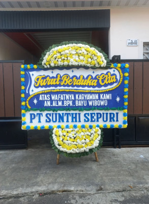 Papan Bunga Duka di Harjosari