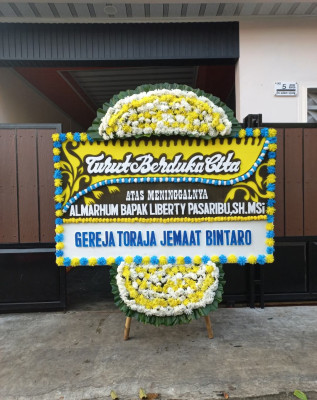 Papan Bunga Duka di Harjosari